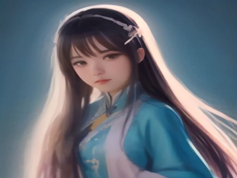 少女白浆产品特写，白色质地细腻均匀，置于简约天蓝色背景托盘上，光线柔和自然，展现产品透明配方理念